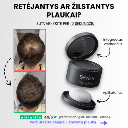 Maskuojanti plaukų pudra