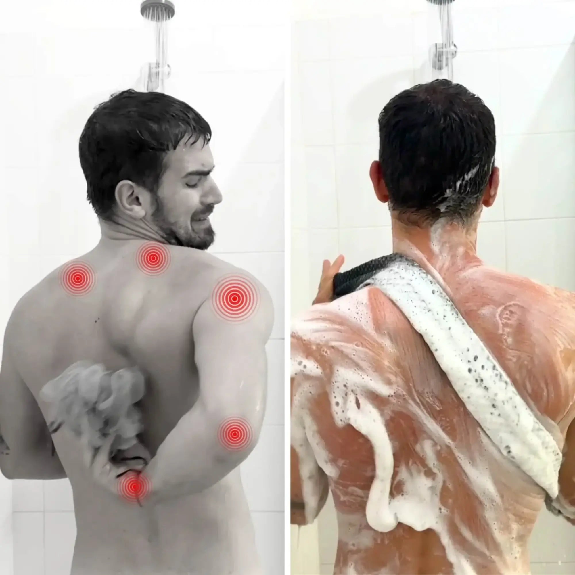 Šveičiamasis antibakterinis dušo rankšluostis